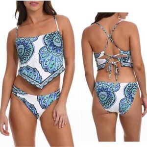 Sunshine 79 Mellow Medallion Bikini NWT Top 4 Bottoms 6